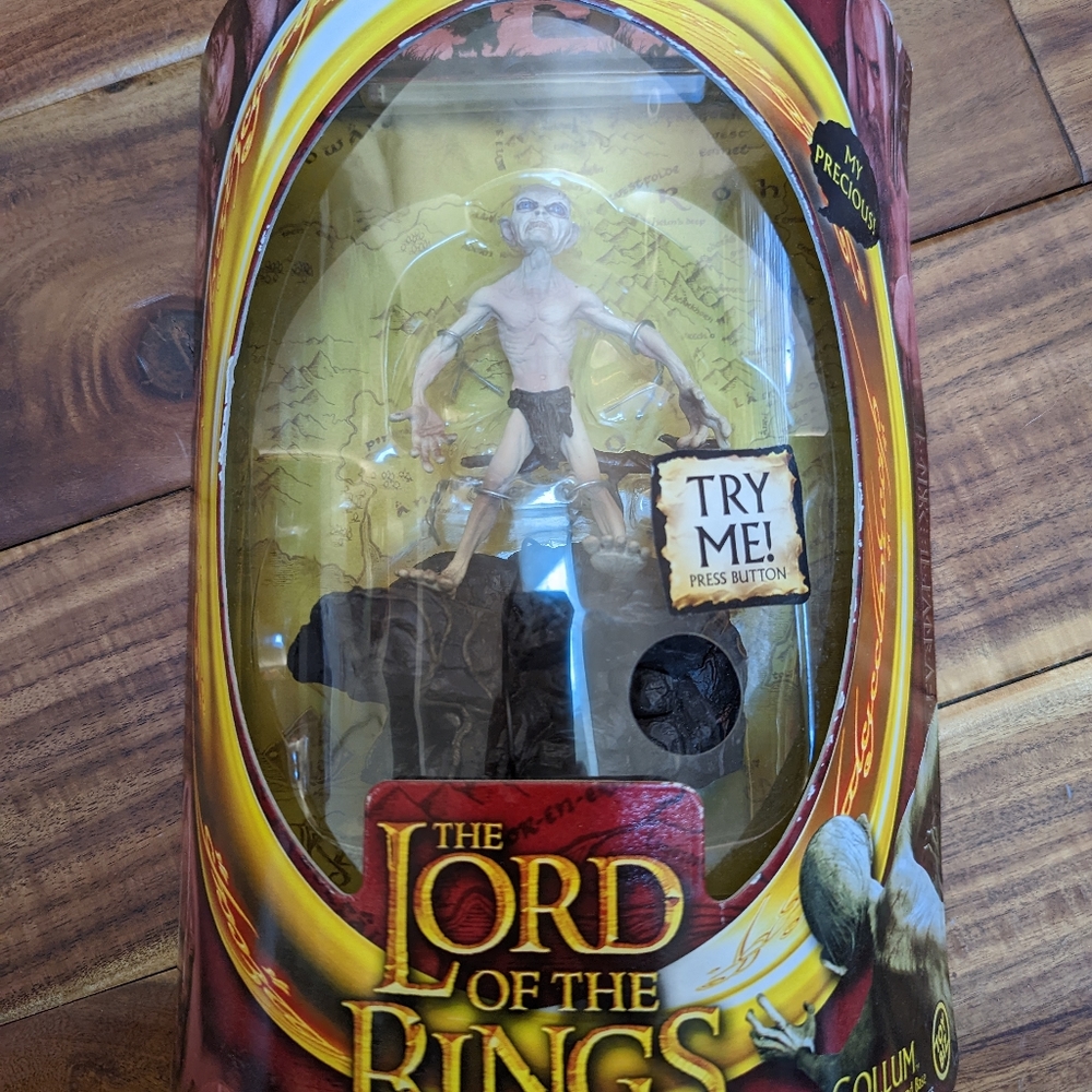 Vintage 2003 New Sealed in Box ToyBiz LOTR Gollum